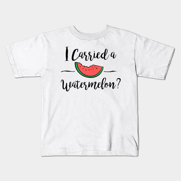 I carried a watermelon Dirty Dancing Kids T-Shirt by Teezer79